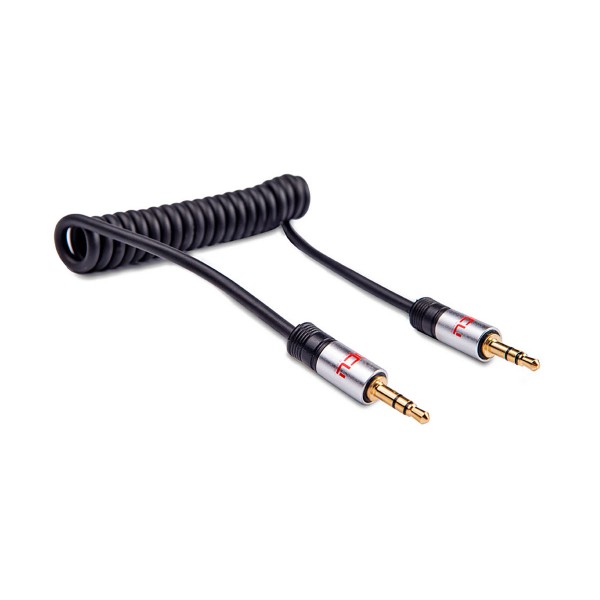 Dcu cable de audio rizado conexión jack 3.5mm a jack 3.5mm 1 metros
