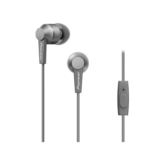 Pioneer se-c3t gris auriculares con micrófono diseño acabado en aluminio alta calidad