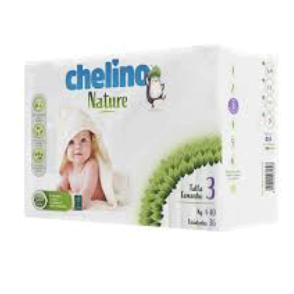 Chelino Nature Pañales T-3 4-10kg 36uds