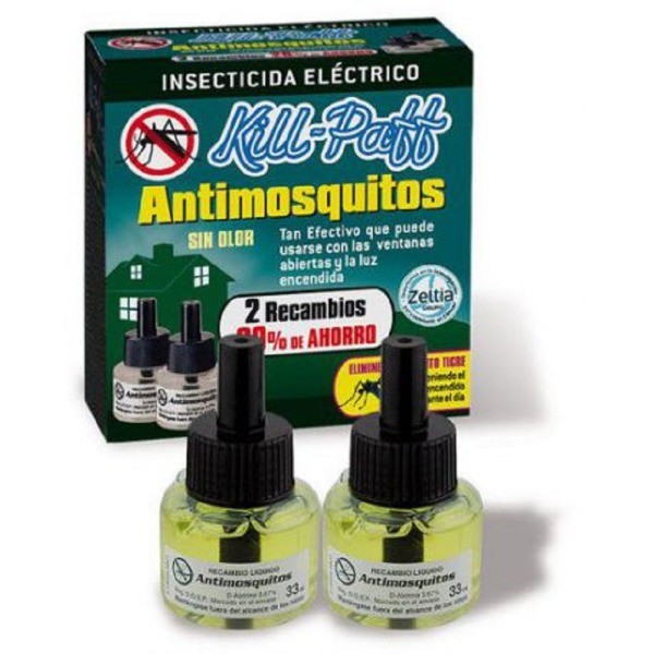 Kill-Paff  antimosquitos recambio 90 noches 33 ml 2 uds