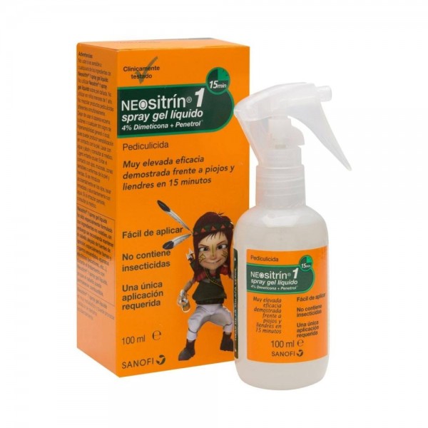 Neositrin Antipiojos Spray Gel Liquido 100 ml