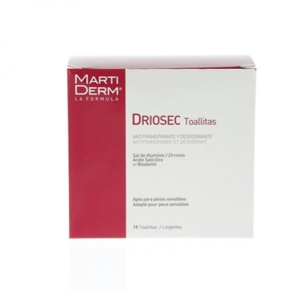 MARTIDERM DRIOSEC 15 TOALLITAS