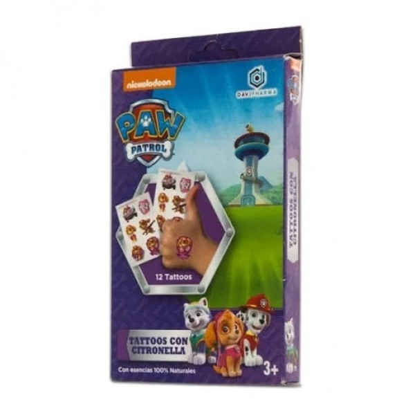 Tatuaje Con Citronela Patrulla Canina 3+ 12 Unidades