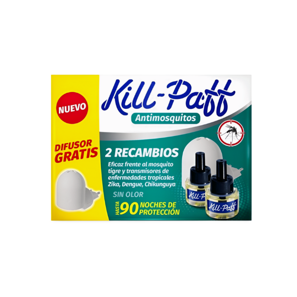 Kill-paff antimosquitos 1 difusores + 2 recambios