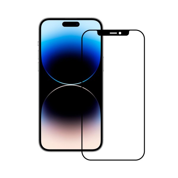 Ksix protector de pantalla negro / apple iphone 14 pro max