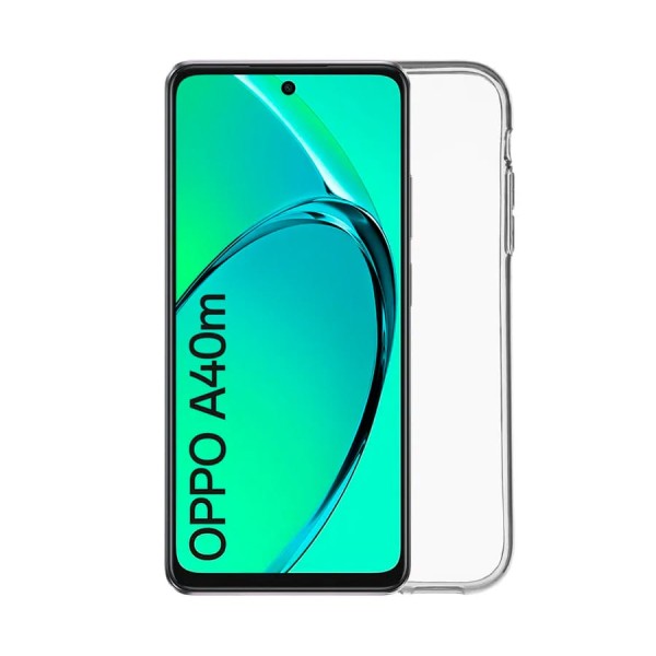 Jc funda trasera silicona transparente / oppo a40
